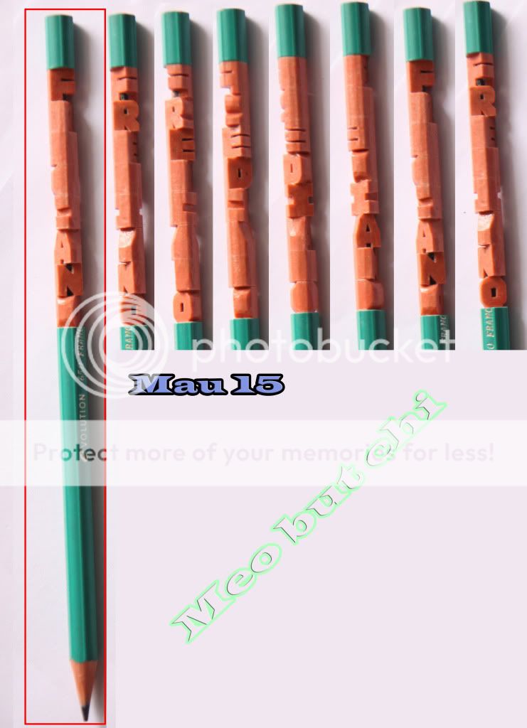 Khắc chữ lên bút chì - bút chì khắc - 19